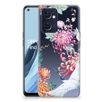 OPPO Reno 7 5G | Find X5 Lite | TPU Hoesje | Bird Flowers