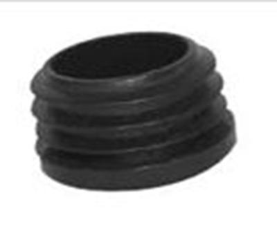 Insteekdop rond zwart 16x1.0x2.0mm