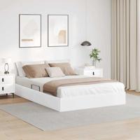 Opslag bed met matras Puur Wit 140 x 190 cm Kunstleer - thumbnail