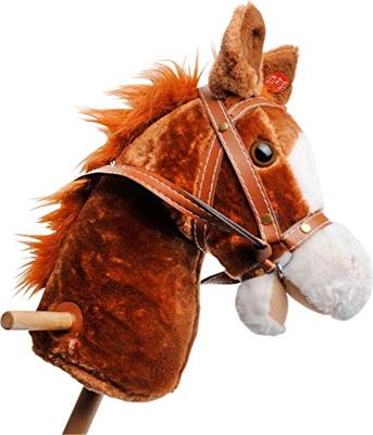 Playwood Houten stokpaard met geluid bruin Playwood Houten stokpaard met geluid bruin