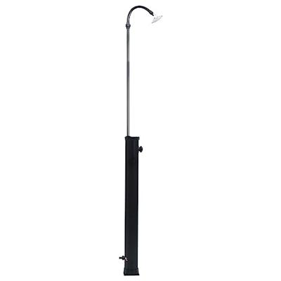 VidaXL Buitendouche solar 8 l 215 cm zwart