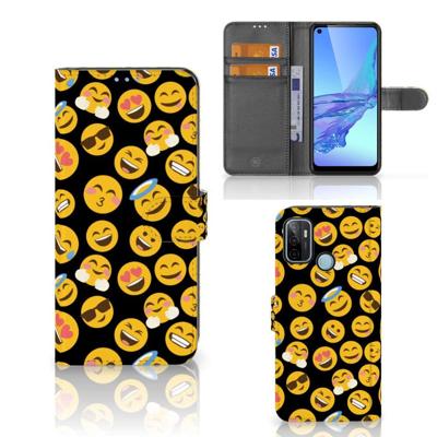 OPPO A53 | OPPO A53s | Telefoon Hoesje | Emoji | Portemonnee hoesje