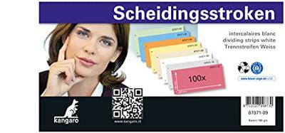 Kangaro 07071-09 Scheidingsstrook 2-gaats 120x225 180g RC Wit