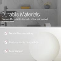 Metaltex toiletrolhouder voor 3 rollen 58x15 cm zwart - thumbnail