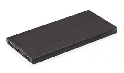 XD Collection powerbank 8000 mAh 15 x 7 cm aluminium zwart
