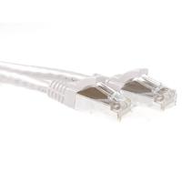 ACT FB6400 SFTP CAT6A Patchkabel Snagless | RJ45 Connectoren | Wit | 50 cm - thumbnail