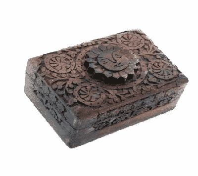 Tarotdoos Zon Houtsnijwerk