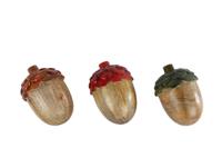 Sculptuur Acorn naturel/kleur a3 mango/aluminium - thumbnail