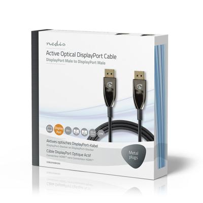 DisplayPort 1.4-kabel | AOC | DisplayPort Male - Male | 30,0 m | Zwart