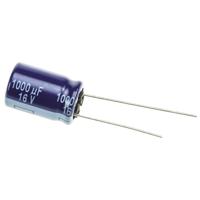 Panasonic Elektrolytische condensator Radiaal bedraad 5 mm 1000 µF 16 V/DC 20 % (Ø x l) 10 mm x 16 mm 1 stuk(s) - thumbnail