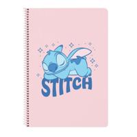 Ringmap Lilo & Stitch Ohana Blauw Licht Roze A4 21.5 x 31 x 1 cm - thumbnail