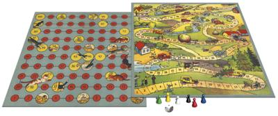 Selecta Bordspel spellen van toen - auto race/kat & muis