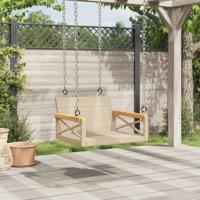 Schommelbank 63x62x40 cm poly rattan beige - thumbnail