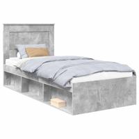 Bedframe met lade Concerte Grijs 90 x 190 cm Massief grenenhout - thumbnail