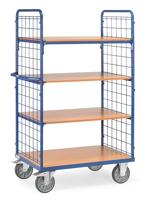 Fetra Hauptartikel 8412 Etagewagen Staal Poedercoating Laadvermogen (max.): 500 kg Stralend blauw (RAL 5007) - thumbnail