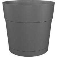 Bloempot Artevasi Wit Antraciet Plastic Cirkelvormig Rond Ø 40 cm - thumbnail