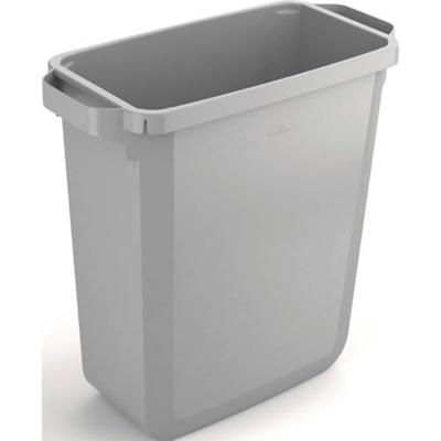 Durable DURABIN ECO 1800503050 Afvalbak 60 l Polypropyleen (l x b x h) 282 x 590 x 600 mm Grijs 1 stuk(s)