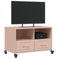 Tv-meubel 68x39x43,5 cm koudgewalst staal roze - thumbnail