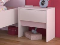 Nachtkastje PICHOUEK 1 lade wit - thumbnail