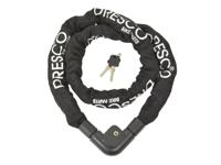 Dresco kettingslot 150 cm x 10 mm staal/polyester zwart - thumbnail