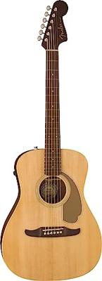 Fender Malibu Player Natural WN Gold Pickguard elektrisch-akoestische westerngitaar - thumbnail
