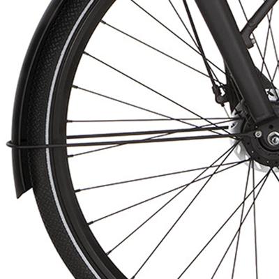 Cortina spatbordstang voor 28 common jet black matt