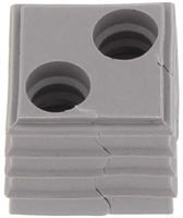 CONTA-CLIP KDS-DE 2X8 GR Afdichtingselement Met trekontlasting Klem-Ø (max.) 8 mm Thermoplastisch elastomeer Grijs 10 stuk(s) - thumbnail