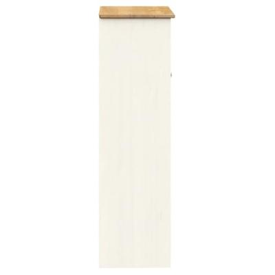 Opzetkast VIGO 78x30x100 cm massief grenenhout wit