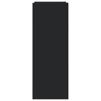 Schoenenkast 74,5x37,5x100 cm bewerkt hout zwart - thumbnail