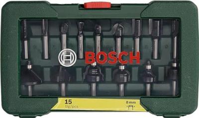 Bosch Accessoires Hardmetalen Frezenset | 15 Delig | 8 mm schacht - 2607019469 - thumbnail