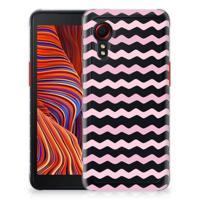 Samsung Galaxy Xcover 5 | TPU bumper | Waves Roze - thumbnail