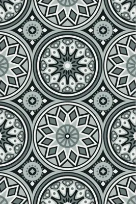 Blommie's lifestyle Buitenkleed 180x120cm C zwart