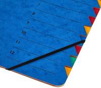 PAGNA EASY P2413102 Ordner Blauw DIN A4 Pressspankarton Aantal vakken: 12 - thumbnail