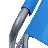 Regisseursstoelen 2 st staal blauw - thumbnail