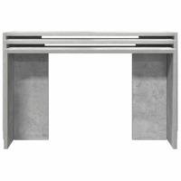 3-delige Tafeltjesset bewerkt hout betongrijs - thumbnail