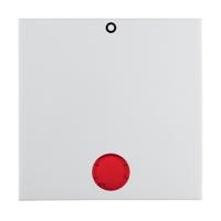 Berker S1 drukknop voor 2 polige schakelaar met controlevenster polarwit glanzend - thumbnail