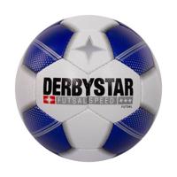 Derbystar Futsal Speed Zaalvoetbal Maat 4 Wit Blauw Zwart - thumbnail