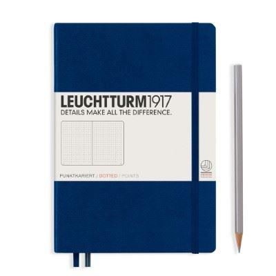 Leuchtturm Navy, Medium (A5), 251 p., dotted