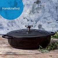 BK Bourgogne Lage Stoofpot 28cm Jet Black - thumbnail