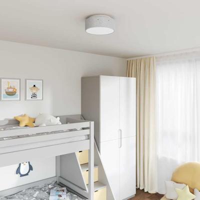 VidaXL Plafonnière met schijnwerpers grijs 30 x 30 x 13,5 cm stof