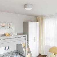 VidaXL Plafonnière met schijnwerpers grijs 30 x 30 x 13,5 cm stof - thumbnail