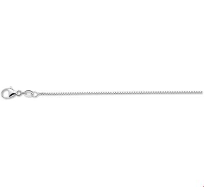 Ketting Venetiaans zilver 0,8 mm 45 cm