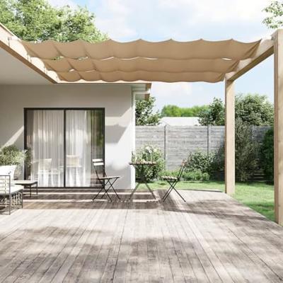 VidaXL Luifel verticaal 100x800 cm oxford stof taupe