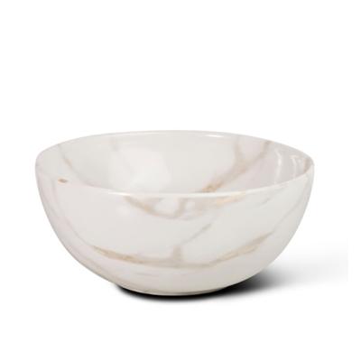 Waskom Globo T-Edge Rond 37x16 cm Zonder Overloop Arabescato Chiaro Globo