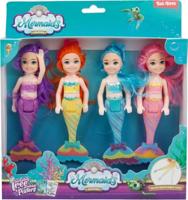 Toi-Toys Mermaids zeemeermin pop zusjes, 4st. - thumbnail