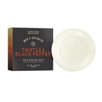 Scottish Fine Soaps Thistle & Black Pepper Face & Beard Soap 100gr - thumbnail