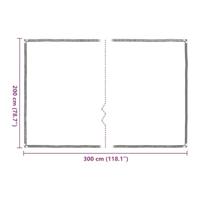 VidaXL Plantenafdekking met zeilringen 2x3 m polyethyleen - thumbnail