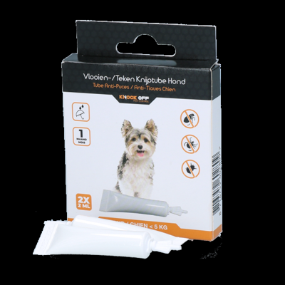 Knock Off vlooien-tekenpipet Hond 5 kg NL+FR