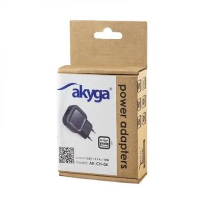 Akyga AK-CH-06 Stekkernetvoeding, vaste spanning 5 V 2.1 A 10 W Akyga AK-CH-06 Stekkernetvoeding, vaste spanning 5 V 2.1 A 10 W