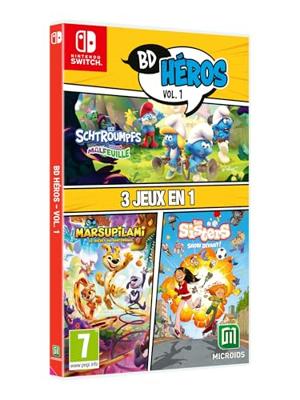 Videogame voor Switch Microids 3 in 1: Marsupilami + Les Sisters + The Smurfs: Village Party (FR)